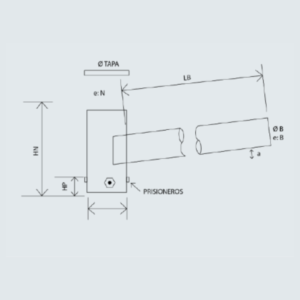 Pescantes Rectos Desmontables Simples